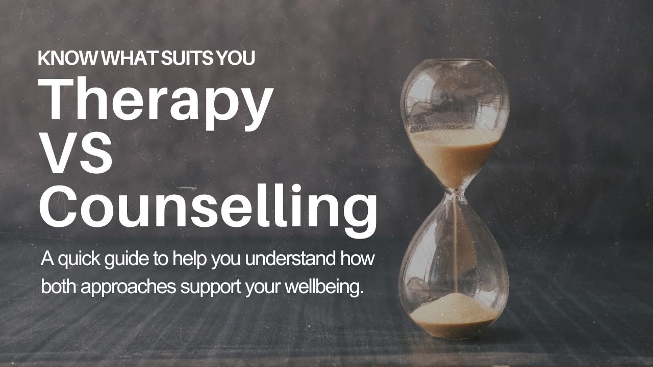difference between therapy and counselling