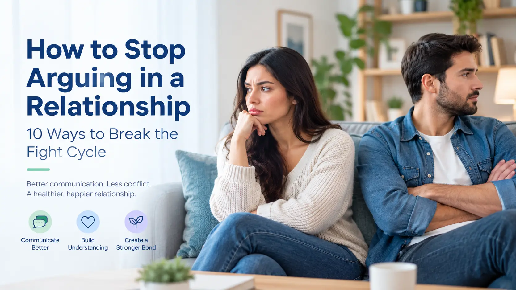 Couple arguing and learning to communicate better