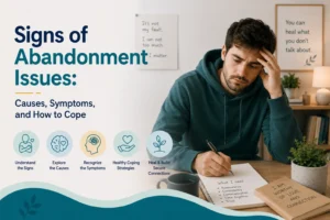 Signs of abandonment issues, emotional distress, and coping strategies